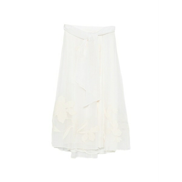 フォルテ フォルテ レディース スカート ボトムス Floral tie skirt Neutrals｜asty