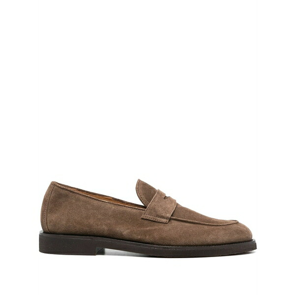 オフィチーネ クリエイティブ メンズ スリッポン・ローファー シューズ Opera flexi 101 suede loafers Brown｜asty