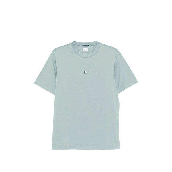 シーピーカンパニー メンズ ティーシャツ トップス Cotton t-shirt Blue トップス-Tシャツ・カットソー-メンズファッション