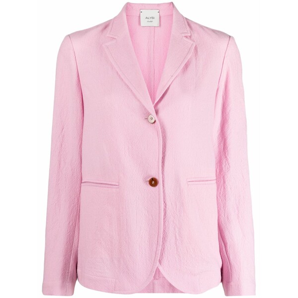 アリジ レディース ジャケット＆ブルゾン アウター Single-breasted notched-collar blazer Pink｜asty
