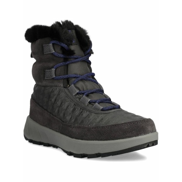 コロンビア レディース ブーツ シューズ Trimmed lace-up ankle boots Grey｜asty