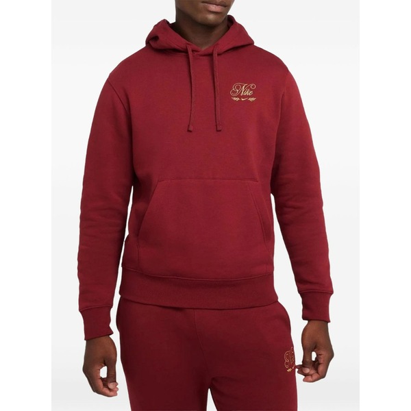 ナイキ メンズ パーカー・スウェットシャツ アウター Drawstring-hoodie sweatshirt Red