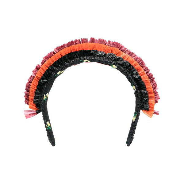 ラ・ダブル・ジェイ レディース ヘアアクセサリー アクセサリー Halo raffia hairband Black｜asty 30,420円