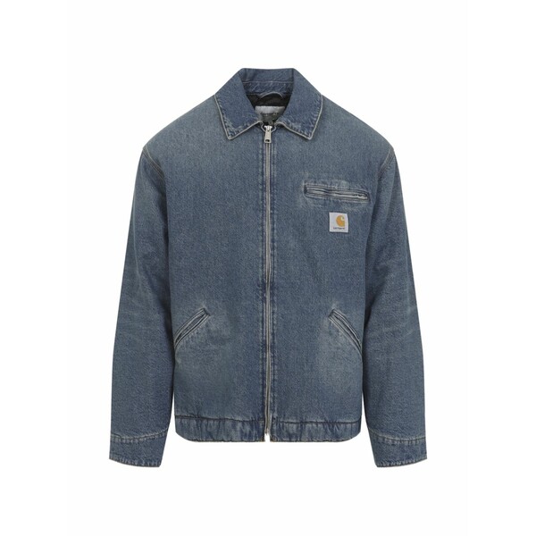 カーハート メンズ ジャケット＆ブルゾン アウター Denim zip jacket Blue｜asty