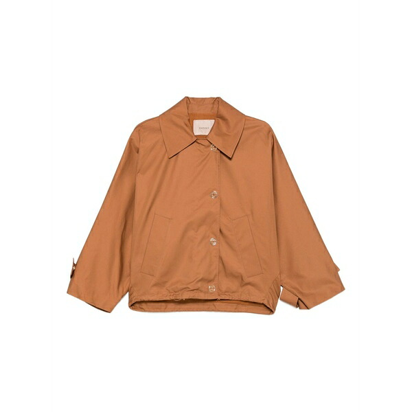 ツインセット レディース ジャケット＆ブルゾン アウター Button-fastening pocket jacket Brown｜asty