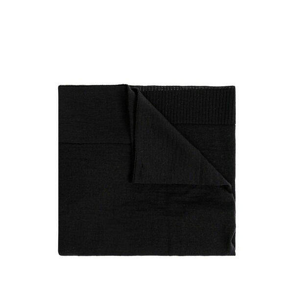 ルメール メンズ えり巻き・袈裟・えり巻き 付属物 Ribbed scarf Black