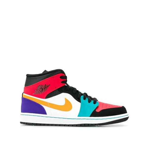 ジョーダン メンズ スニーカー シューズ Air jordan 1 mid multicolor Black