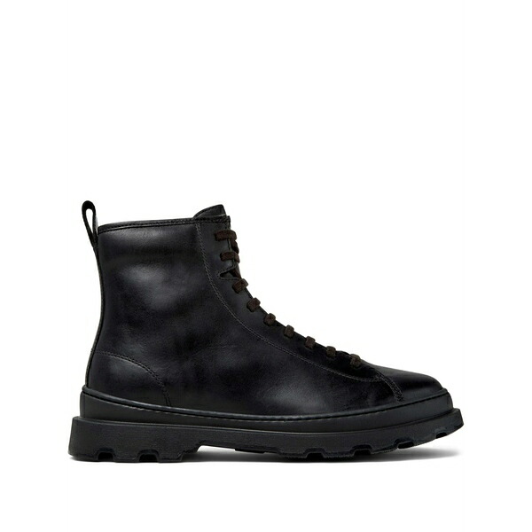 カンペール メンズ ブーツ シューズ Brutus lace-up leather boots Black