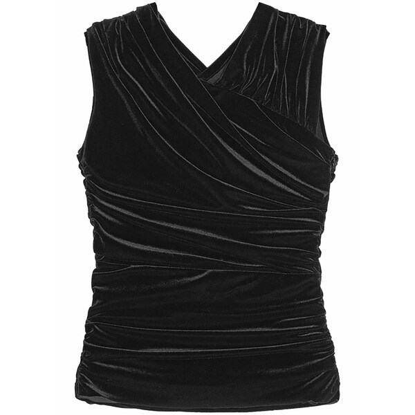 ガニー レディース カットソー トップス Ruched-detailing top Black|asty