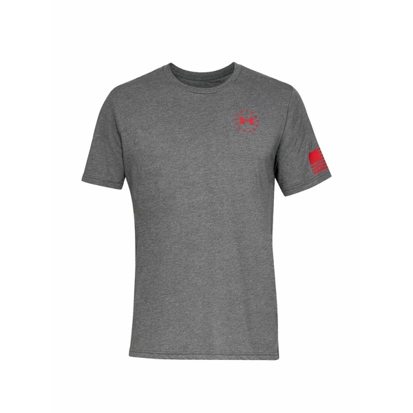アンダーアーマー メンズ Tシャツ トップス Logo-print t-shirt Grey｜asty