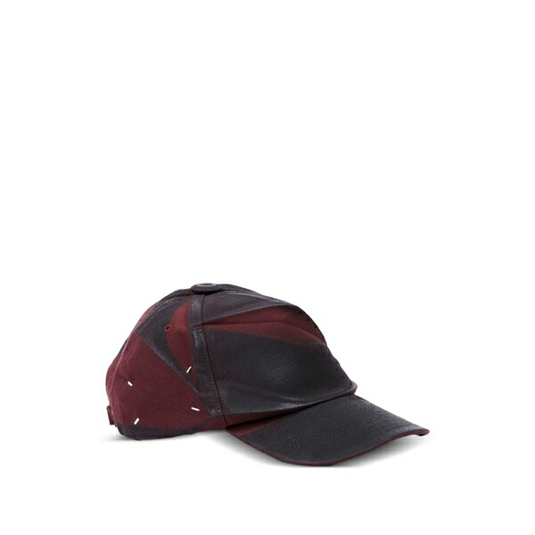マルタンマルジェラ メンズ 鳥打ち帽 付属物 Stitching-detail baseball hat Red