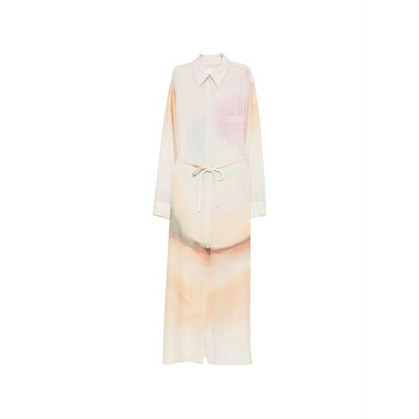 ナヌーシュカ レディース ワンピース トップス Buttoned tie dress Neutrals|asty
