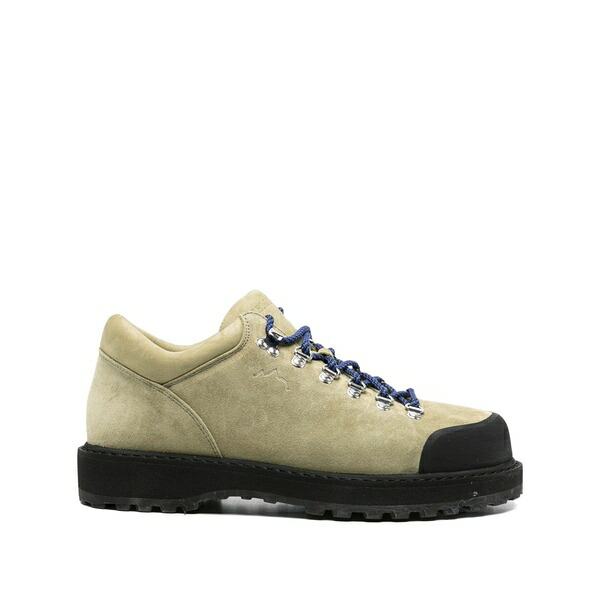 ディエム メンズ ブーツ シューズ Lace-up suede boots Green