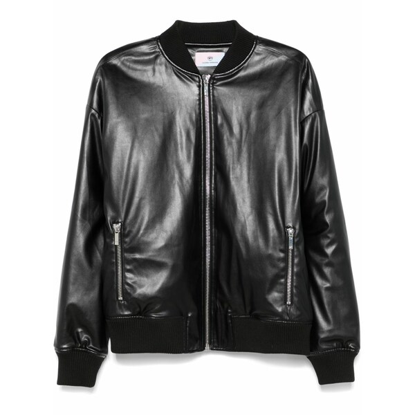 シアラフェラーニ レディース 上衣＆上衣 アウター Butterlies bomber jacket Black