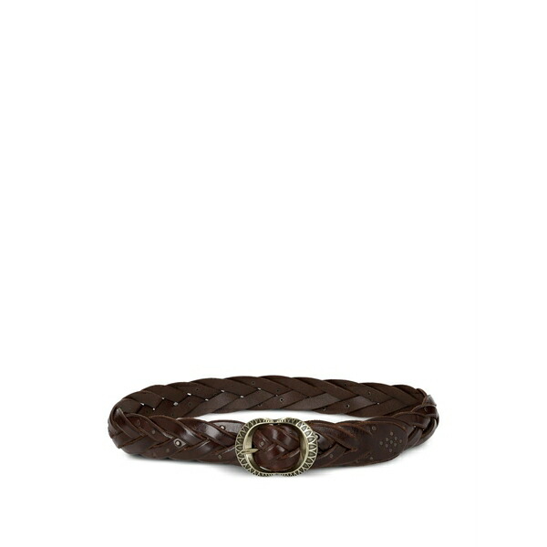 フォルテラ レディース 三尺帯 付属物 Summer braided leather belt Brown