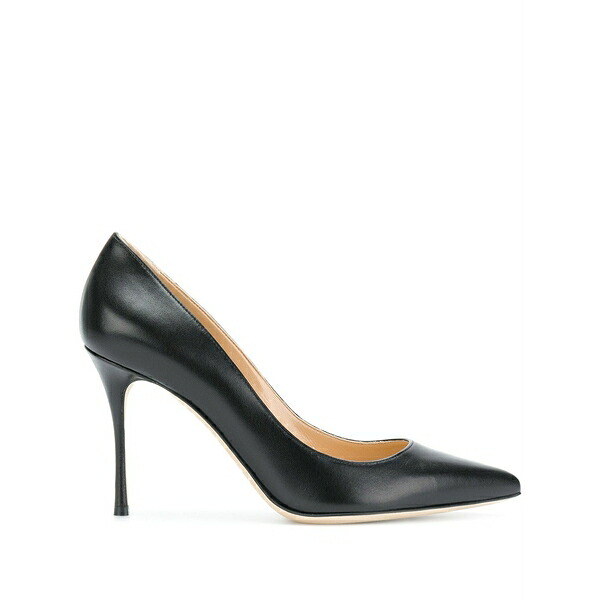 セルジオロッシ レディース パンプス シューズ 90mm godiva snake-effect pumps Black｜asty