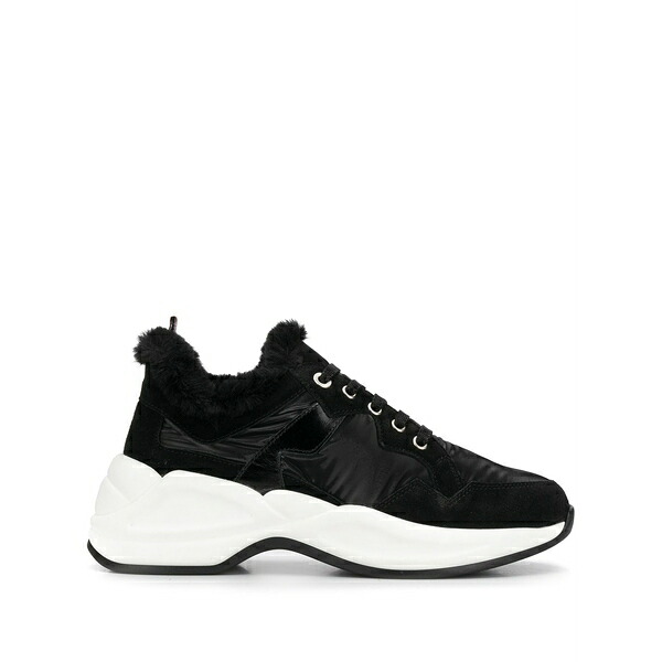 トスカブルー? レディース スニーカー シューズ Two tone low top sneakers Black｜asty