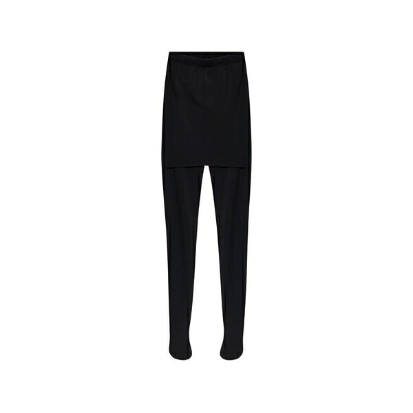 ヴェトモン レディース レギンス ボトムス  logo-embroidered leggings Black