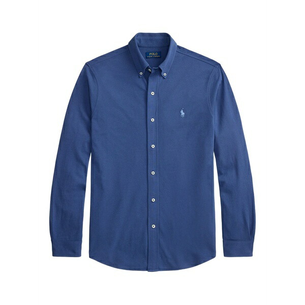 ラルフローレン メンズ シャツ トップス Embroidered-pony shirt Blue