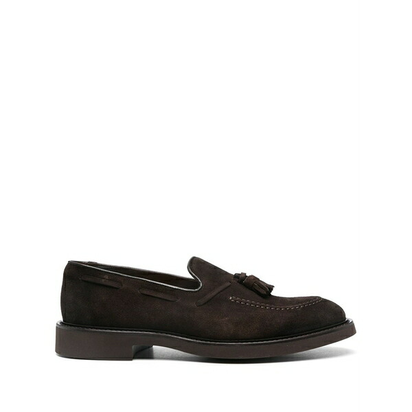 ドンカルズ メンズ スリッポン・ローファー シューズ Tassel-detailed loafers Brown|asty