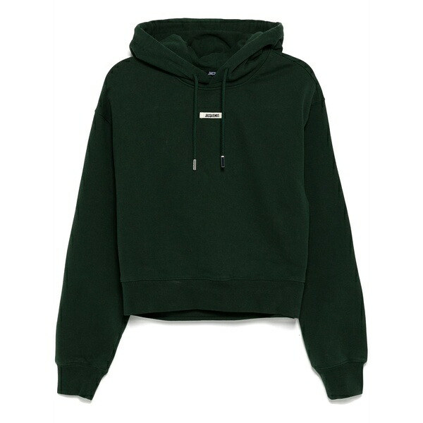ジャクエムス レディース パーカー・スウェットシャツ アウター Logo hoodie Green