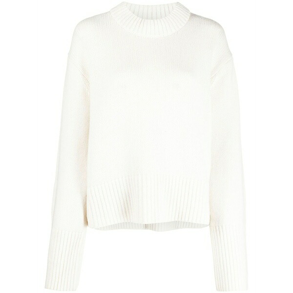 リサ・ヤン レディース ニット&セーター アウター Crew-neck cashmere jumper Neutrals｜asty