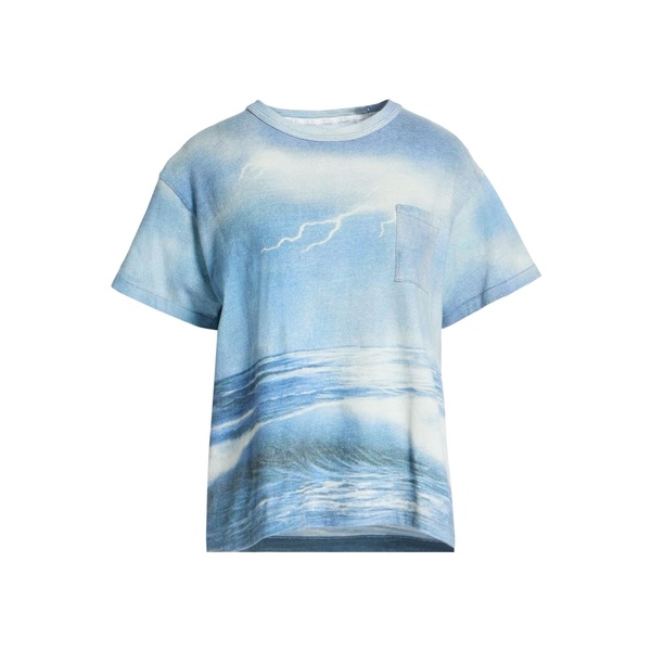 【貨物輸送無料】 エアル メンズ プルオーバー トップス T-shirts Blue