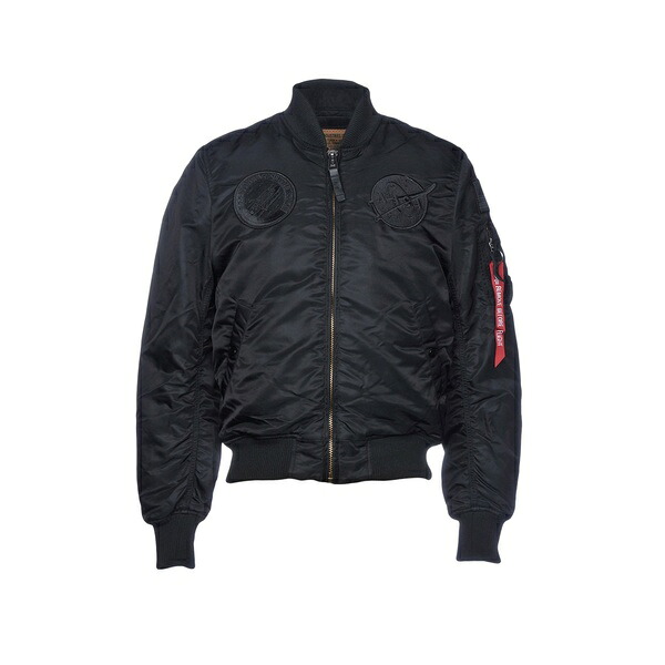 【貨物輸送無料】 アルファインダストリーズ メンズ 上衣＆上衣 アウター Jackets Black コート・ジャケット-メンズファッション