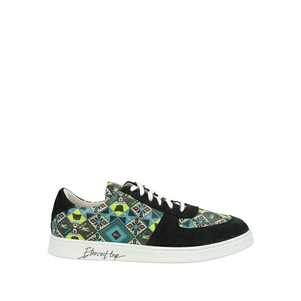 【貨物輸送無料】 エトロ メンズ スニーカー シューズ Sneakers Black
