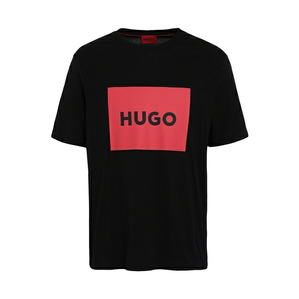 【送料無料】 ヒューゴボス メンズ Tシャツ トップス T-shirts Black｜asty