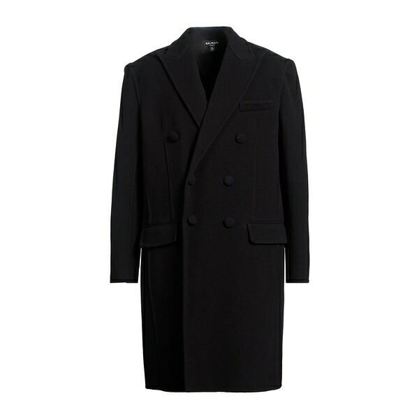 【貨物輸送無料】 バルマン メンズ 上衣＆上衣 アウター Coats Black