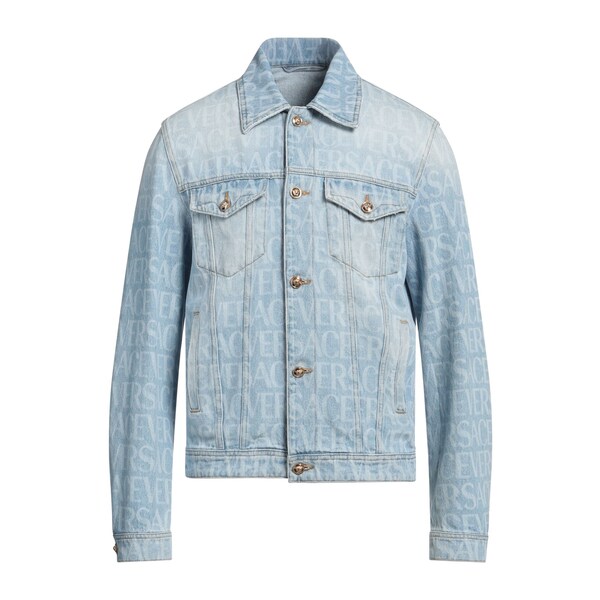 【貨物輸送無料】 ヴェルサーチ メンズ 上衣＆上衣 アウター Denim outerwear Blue