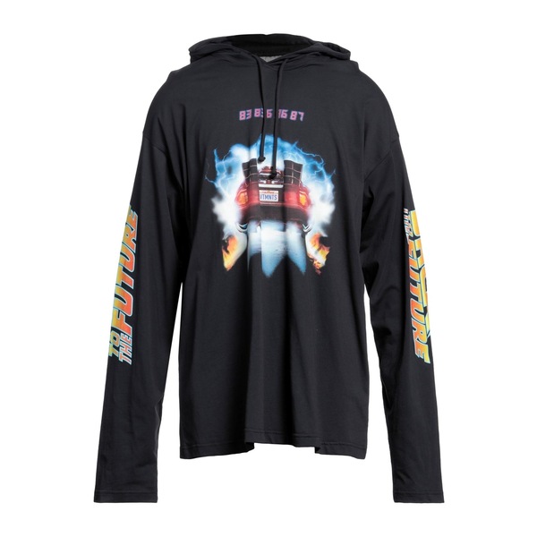 【貨物輸送無料】 ヴェトモン メンズ パーカー・スウェットシャツ アウター Sweatshirts Black メンズファッション-トップス