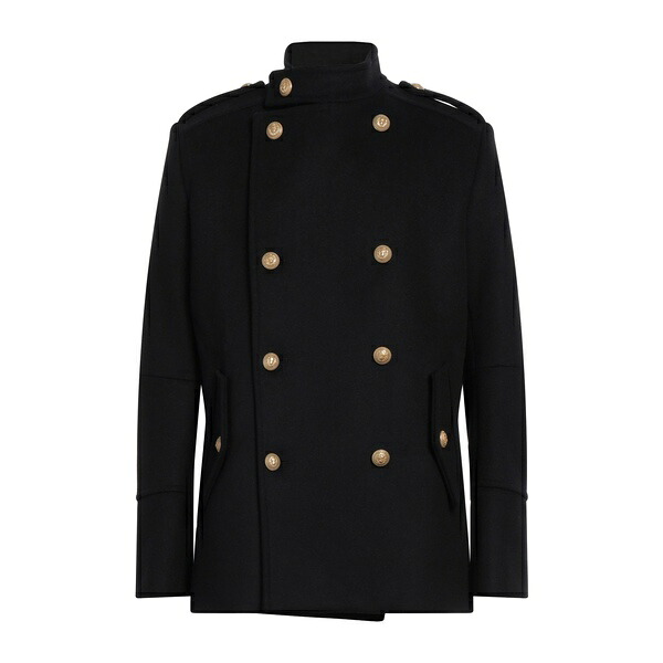 【貨物輸送無料】 バルマン メンズ 上衣＆上衣 アウター Coats Black