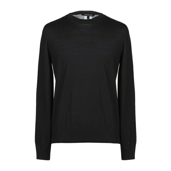 【送料無料】 ロベルトカヴァリ メンズ ニット&セーター アウター Sweaters Black｜asty