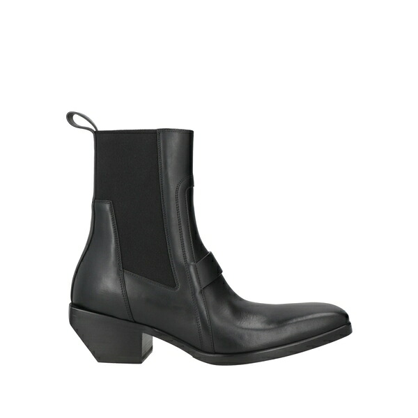 【貨物輸送無料】 リックオウエンス メンズ ブーツ シューズ Ankle boots Black
