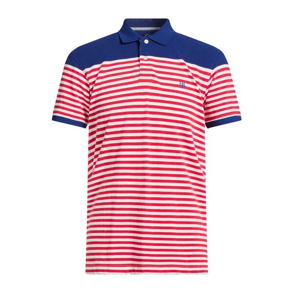 【送料無料】 ハーモント & ブレイン メンズ Tシャツ トップス Polo shirts Red｜asty