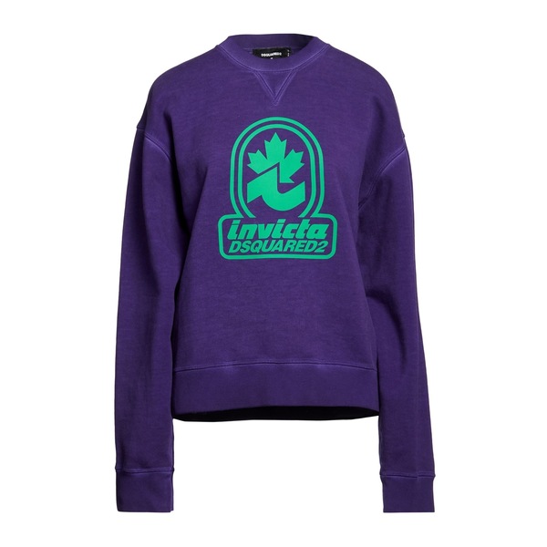 【貨物輸送無料】 ディースクエアード レディース パーカー・スウェットシャツ アウター Sweatshirts Purple