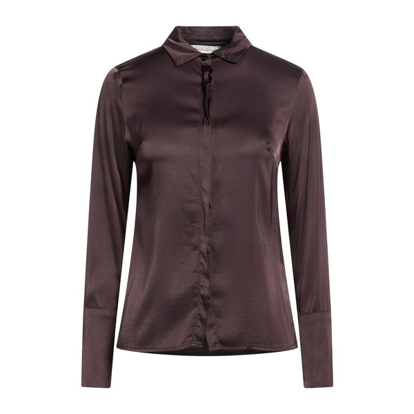 【送料無料】 マニラグレース レディース シャツ トップス Shirts Brown｜asty