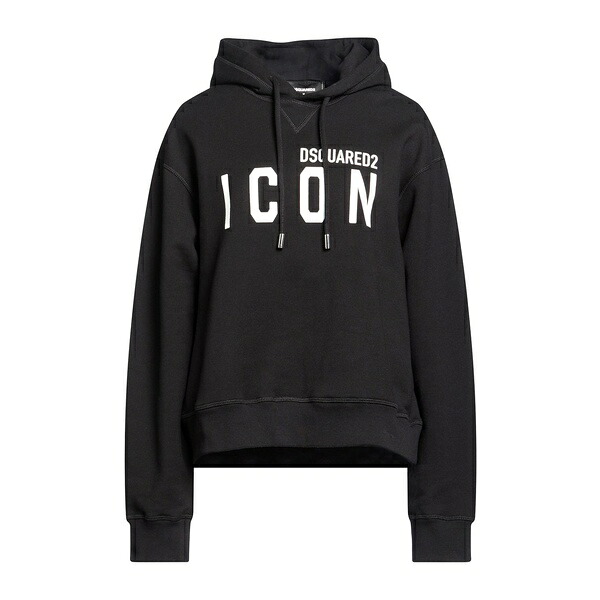 【貨物輸送無料】 ディースクエアード レディース パーカー・スウェットシャツ アウター Sweatshirts Black