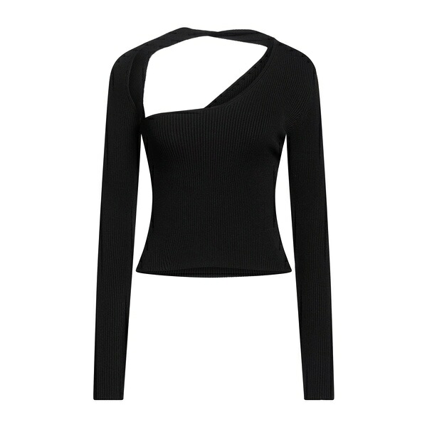 【送料無料】 アニエバイ レディース Tシャツ トップス Tops Black｜asty