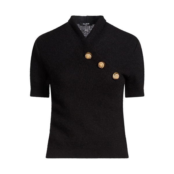 【貨物輸送無料】 バルマン レディース 編み物\u0026プルオーバー アウター Sweaters Black