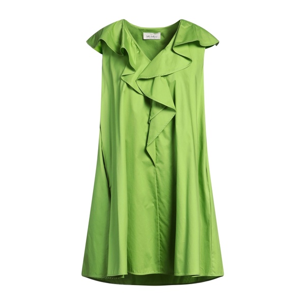 【送料無料】 メイメイジェイ レディース ワンピース トップス Mini dresses Green|asty