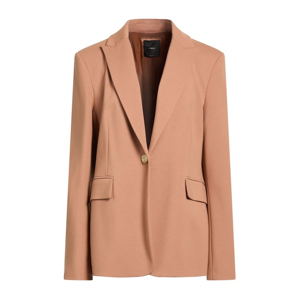 【送料無料】 ピンコ レディース ジャケット&ブルゾン アウター Blazers Brown|asty