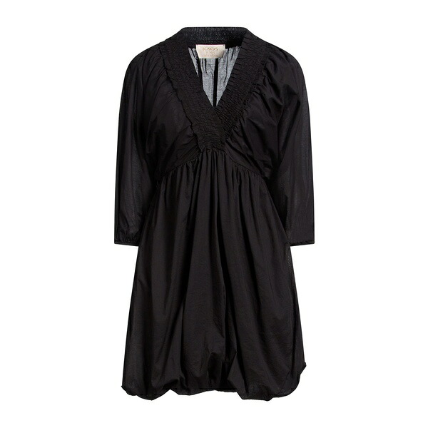 【送料無料】 カオス レディース ワンピース トップス Mini dresses Black|asty