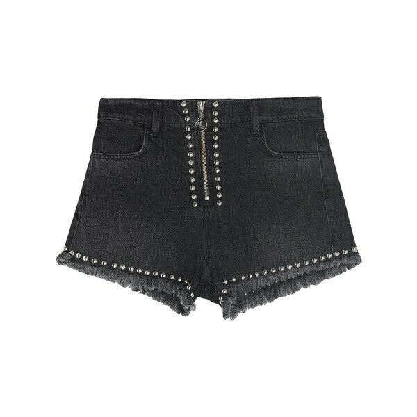 【送料無料】 ガレパリ レディース デニムパンツ ボトムス Denim shorts Black｜asty