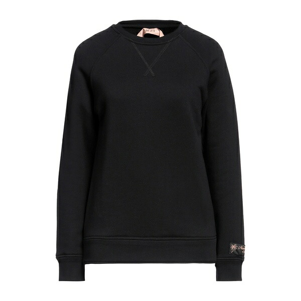 【送料無料】 ヌメロ ヴェントゥーノ レディース パーカー・スウェットシャツ アウター Sweatshirts Black|asty