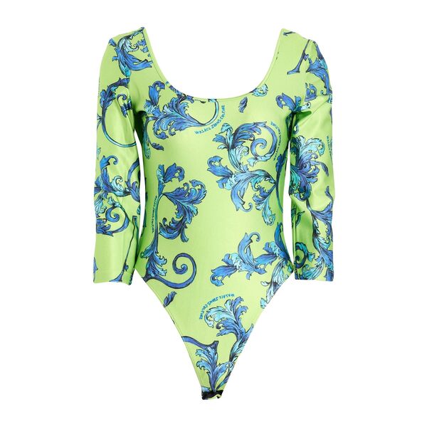 【貨物輸送無料】 呼びりん探し回る レディース プルオーバー トップス Bodysuits Green