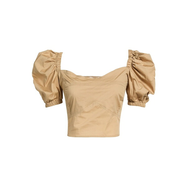 【貨物輸送無料】 飛球 うしろ帯 レディース プルオーバー トップス Tops Beige