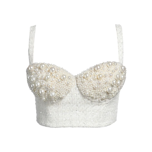 【貨物輸送無料】 エリザベスフランキ レディース プルオーバー トップス Tops White